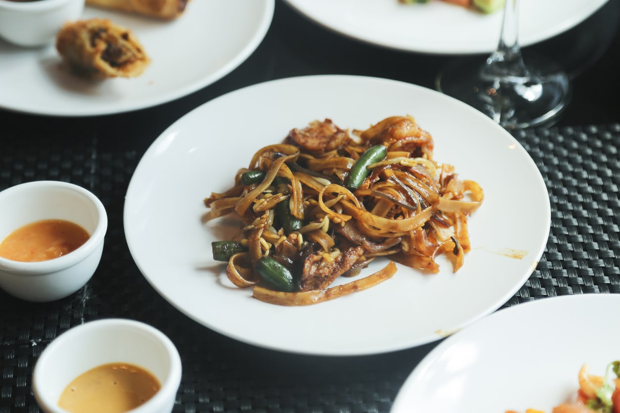 Chinesisch gebratene Nudeln